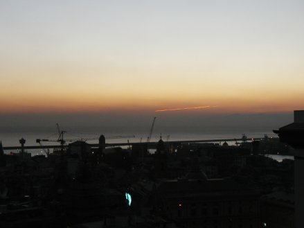 Genova al tramonto